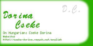 dorina cseke business card